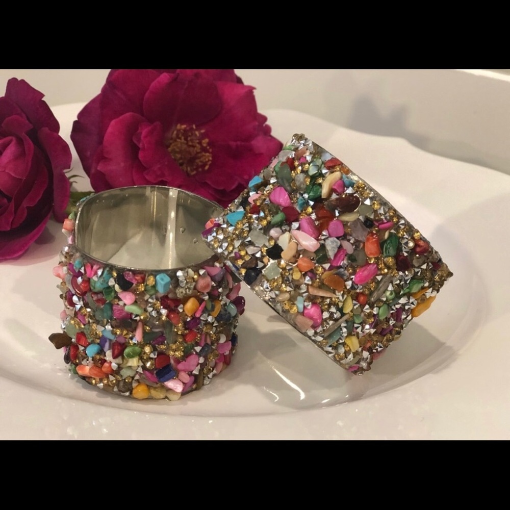 🌸 NWT 2.75” Beautiful and Colorful Statement Bracelet 🌸 - Picture 2 of 7